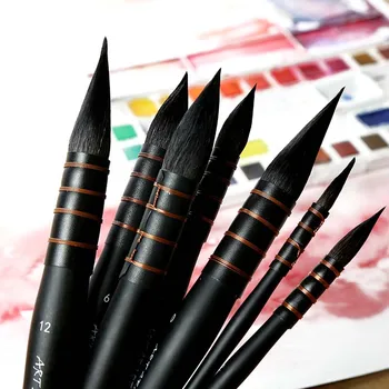 1 gab. Gatavotās Akvareļu otiņu vāvere matu mazgājamais padoms paint brush birste mop pildspalvu krāsas pildspalvu Mākslas piederumi