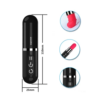Lūpu krāsas Mini Vibrators Elektrisko Lodi Vibrators G Spot Vibrācijas Klitora Stimulators Erotiska Produkts Seksa Rotaļlietu Sieviete