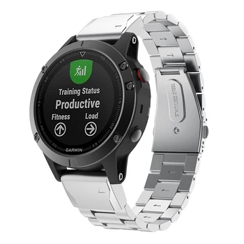 26 22 20MM Watchband Siksnu Garmin Fenix5/5X 5S 3 3HR Skatīties Quick Release viegli fit Nerūsējošā tērauda sporta Rokas Joslā Siksnas