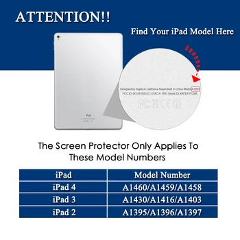 9.7 collu Aizsardzības Stiklu iPad 4 3 2 iPad4 iPad3 iPad2, i Pad, Rūdīta Stikla Ekrāna Aizsargs A1460 A1430 A1416 A1395 Filmu