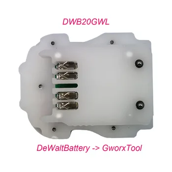 Varas instruments, adapteri DWB20GWL Converter Izmanto DEWALT 18V 20V Flex Maks.60V Li-ion Akumulatoru, par WORX Zaļā Liels Pēdas Mašīna