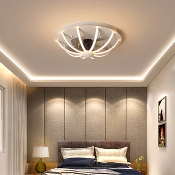 Mūsdienu ventilators griestu lampa ēdamistaba guļamistaba griestu ventilators augstu spilgtumu tālvadības pulti, ventilators, lampas mājsaimniecības dzīvojamā istaba lukturi