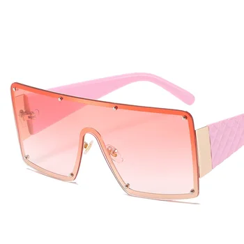 Laukumā bez apmales Saulesbrilles Sieviešu Modes Lielgabarīta Metāla Rāmis Vintage Brilles Vīriešiem Toņos Retro Slīpums Oculos UV400 ir 2021. Jaunas