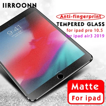 IIRROONN Matēts Rūdīts Stikls Apple iPad Gaisa 3 (2019) 10.5 Matēts Anti-Zila Gaisma Tablete Stikla ipad 10.5 Ekrāna Aizsargs