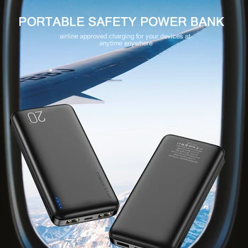 FLOVEME Power Bank 20000mAh Portatīvo Uzlādes Poverbank Mobilo Tālruni un Ārējo Akumulatoru Lādētāju Powerbank 20000 mAh, lai Xiaomi Mi