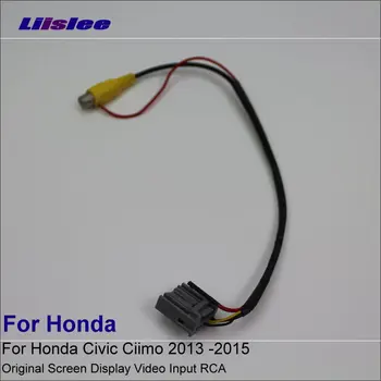 Liislee Automašīnu Atpakaļskata Kamera RCA Adaptera Vadu Honda Civic Ciimo 2013 -Oriģinālo Slēdzi RCA Savienotājs Pārveidotājs Kabelis