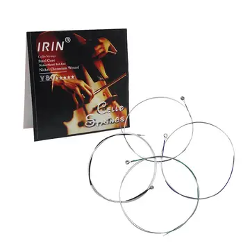 IRIN 4gab Čella Stīgu Komplekts Profesionālo Tērauda Stieple, Niķeļa-Hroma Pārklājumu Brūces Stīgas, Čells Daļas un Piederumi V80