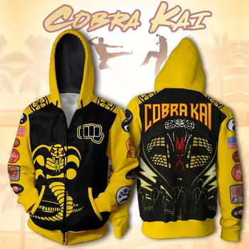 Cobra Kai Val Armorr Hoodies Cosplay Kostīmu Karate Kid Žaketes Cosplay 3D Drukāšanas Hoodies sporta Krekli vīriešu, sieviešu Bikses