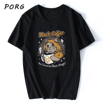 Gudrs Ramen Japānas Kaķis Anime T Krekls Vīriešu Augstas Kvalitātes Estētiskās Kokvilnas Foršs Vintage T-krekls Harajuku Streetwear Camisetas Hombre