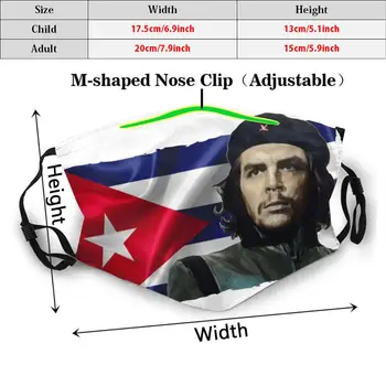 Che Guevara Smieklīgi Izdrukāt Atkārtoti Pm2.5 Filtru Sejas Maska Guevara Che Che Guevara El Comandante Kubu, Kubas Revolūciju