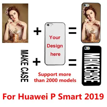 DIY Personalizētu pielāgotus foto nosaukums Pielāgot drukāšanas savu dizainu uz lietu par Huawei P Smart 2019