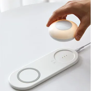 Oeny Nakts Gaisma Viedo Led Sensors Guļamistabas Gultas USB Bezvadu Lādēšanas Acu Aizsardzība ar Magnētisko LED Galda Lampa Nakts