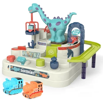 Bērnu Izglītība Rotaļu Auto Piedzīvojumu Spēle Track Toy Rokasgrāmata Dzelzceļa Vilcienu Rotaļlietas Macaron Krāsu, Galda Spēles, Puzles, Rotaļlietas, vai Bērniem Dāvanas