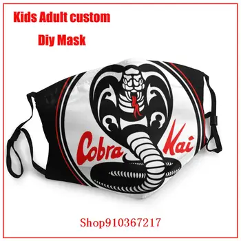 Cobra Kai Simbolu, mazgājami atkārtoti sejas maska bērniem mascarilla con filtro reutilizable masque tissus lavable mascarilla lavable