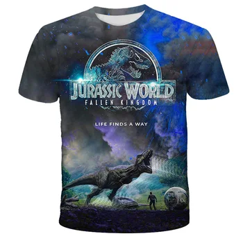 Jauna Jurassic Park T Krekls 3D Iespiesti Zēnu, Meiteņu T-krekls Gadījuma Smieklīgi Topi Jurassic Pasaules Tees Bērniem, Zēns, Meitene, Foršs Tshirt