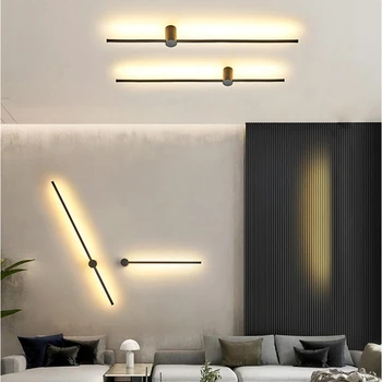 Regulējamas krāsains sienas lampas modernās RGB tālvadības pults LED sienas lampa guļamistaba, dzīvojamā istaba apdare apgaismojums