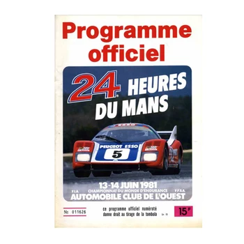 24 Stundu Le Mans Programmas Officiel Audekls Drukāt Ziemeļvalstu Plakātu Sienas Art Attēlu For Living Noom Mājas Apdare Bezrāmju