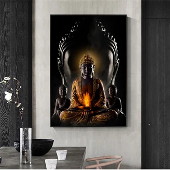 Dievs Buda Audekls Mākslas Budisma Plakāti, Kanvas Glezna Plakāti un Izdrukas Cuadros Sienas Mākslu, viesistaba, Mājas Dekoru (Bez Rāmja)