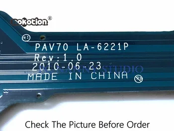 PCNANNY par acer aspire one D255 D255E klēpjdators mātesplatē PAV70 LA-6221P MBSDF02001 MB.SDF02.001 N450 1.6 GHz mainboard pārbaudīta