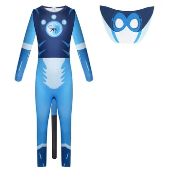 Zēnu Apģērbs Savvaļas Kratts Anime Cosplay Kostīmu Radījums Jauda Jumpsuit Masku Masku Karnevāls Puse, Bērni, Drēbes Halloween Kostīms