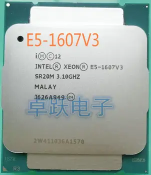 Oriģinālā Intel Xeon E5-1607V3 E5 1607V3 OEM versiju (ne es) 3.10 GHZ 10M 4CORES LGA2011-3 E5 1607 V3 Procesors bezmaksas piegāde