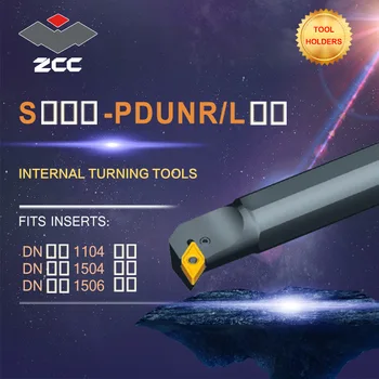 ZCC CNC virpas instrumentu turētājs iekšējais pagrieziena PDUNR PDUNL tērauda virpošanas instrumentu turētājs, DN**1104 1504 1506 DNMG DNMG150608