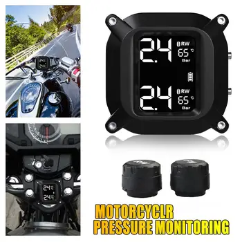 Motociklu Riepu Spiediena Monitoru, Bezvadu Augstas precizitātes Elektrisko Motociklu TPMS Detektors Ar LCD Digitālo Displeju