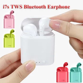 Augstas Kvalitātes i7s Tws Bezvadu Austiņas Bluetooth 5.0 Austiņas Melnā/Baltā Krāsā Uzvalku Samsung iPhone Austiņas