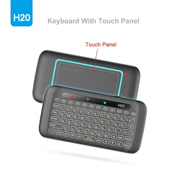 H20 2.4 G Bezvadu Apgaismojums Mini Tastatūru Touchpad Tālvadības pulti PC Klēpjdators Mac OS Android TV Box Windows Aveņu Pi 4