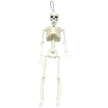 1Pc 40cm Savienota Cilvēka Skelets Apdare Halloween Puse Prop Dekoru Skelets Modeļa Karkass Ar Noņemamiem Žokļa Squelette Skelett