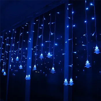 5M 100 led lāsteku led aizkaru pasaku stīgu gaismas pasaku gaismas AC 220V led Ziemassvētku gaismas Kāzu mājas dārzā puse dekori