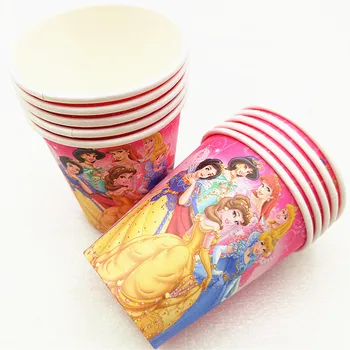 61Pcs/Daudz Disney Sešu Princese Tēmu Dizaina Dāvanu Maisiņi Sniega Balta Papīra Galda piederumi Dzimšanas dienas svinības Apdare Tēma Grupa Krājumi