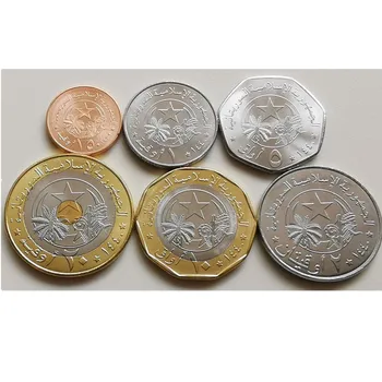 Komplekts 6pcs Mauritānijā, Monētu Komplekti, Skaisti Āfrikas īstu un Oriģinālu Monētu, monētu UNC Jaunu n Nav nosūtīts