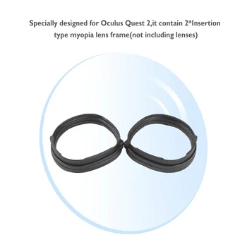 Par Oculus Quest 2 VR Briļļu Rāmis Magnētisko Brilles Rāmis Ātri Izjaukt Klipu Objektīva Aizsardzību Quest2 VR Piederumi