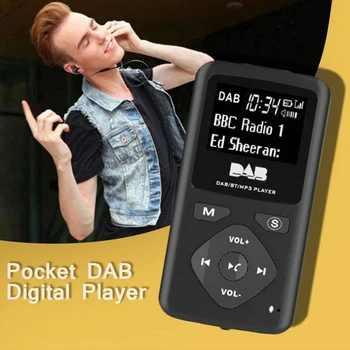 Karstā DAB/DAB Digitālais Radio Bluetooth 4.0 Personas Kabatas FM Mini Portatīvie Radio Austiņas MP3 Micro-USB Mājas
