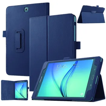 Litchi Modeli Samsung Galaxy Tab T350 Stāvēt PU Leather Cover Case for Samsung Galaxy Tab 8.0 T350 T355 8