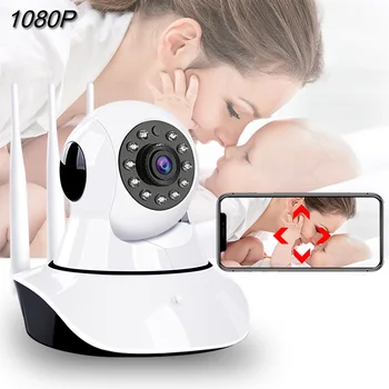 Bezvadu Baby Monitors Ar Kameru, 1080P divvirzienu Audio Raudāt Signalizācijas Nakts Redzamības Auto Izsekošana Bērnu Miega Uzraudzīt Bērnu Auklīte Tālruni