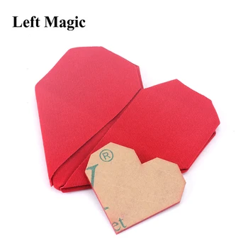 Hearting ar Ceļu & Himitsu Burvju Sarkana Sirds Locīšanas Burvju Triki Komēdija Iela Slēgt Magia Kartes Magie Ilūziju Veidojums Aksesuāri