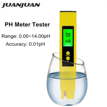 Digitālais PH-Metrs Testera LCD Kabatas Pildspalvu Tips 0.01 pH Hidroponika Akvārijs Baseins Ūdens Kvalitātes Testēšanas Rīki ar Apgaismojumu 50%off