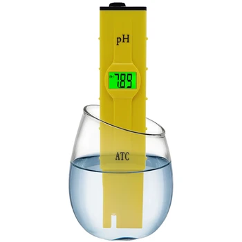 LCD PH-Metrs ph Testeri Precizitāti 0.01 Akvārijs Baseins, Ūdens Vīna Urīna Automātiskā Kalibrēšana ar apgaismojumu Ūdens Tīrības Monitors