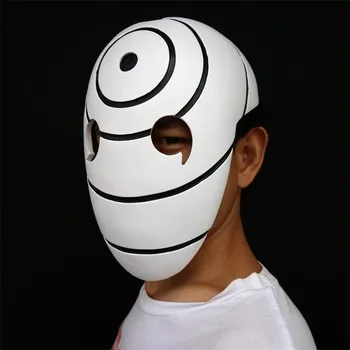 Japānas Anime Naruto Tobi Maskas Cosplay Tērpus, Aksesuārus Uchiha Obito Apelsīnu Sveķu Puse Halloween Masku, Ķiveri Dāvanu