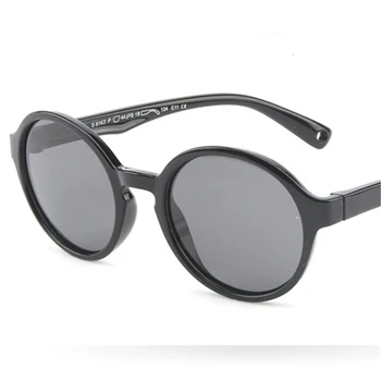 2019 newTR90 silikona bērnu polarizētās saulesbrilles, modes kārtas zēnu un meiteņu brilles classic zīmola dizaina UV400 saulesbrilles