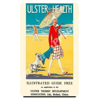 Īrija suvenīru magnēts vintage tūrisma plakāts
