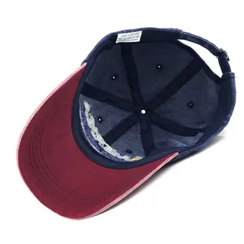 Hot Mazgātas Kokvilnas Beisbola cepure Snapback Cepures Retro Vēstuli Kaulu Cepures Vīriešiem, Sievietēm Gorras Hombre Tētis cepure Ikdienas Casquette