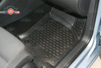 Grīdas paklāji Volkswagen Golf 6 2009~2012 paklāji, kas nav slīdēšanas poliuretāna netīrumiem aizsardzības, iekšlietu auto stils aksesuāri