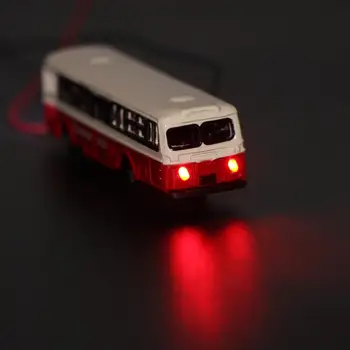 EBS15002 4PC 1:150 Modelis, Aizdedzinātas Automašīnas, Autobuss Ar 12V LED Gaismas Ēku Izkārtojumu Lējumiem