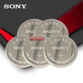 5pc Sony Oriģināls CR2450 CR 2450 3 V Litija Monētas skatīties, Atslēgu Maciņi, Akumulatoru Baterijas swatch skatīties LEXUS Automašīnu Contro