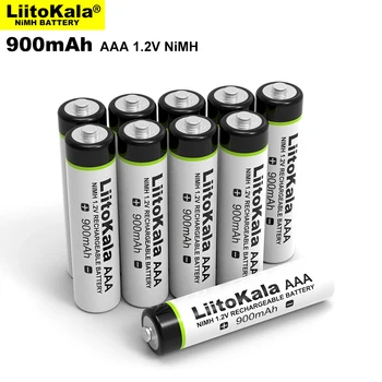 6pcs LiitoKala Sākotnējā AAA NiMH 900mAh Akumulatora 1.2 V Uzlādējamo Akumulatoru bateriju, Rotaļlietas,tālvadības pults