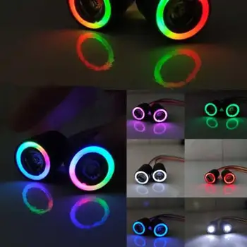 17MM Universālā Angel Eye LED Gaismas Lukturu par 1/10 RC Rock Kāpurķēžu Aksiālie SCX10 D90 virsbūvi
