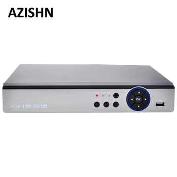 AZISHN FULL HD 8CH AHD 4M/Hibrīds 4M ONVIF Tīkla VRR 8CH AHD DVR VGA, HDMI UTC XVR RS485 P2P par AHD/TVI/CVI/CVBS/IP 5 In 1